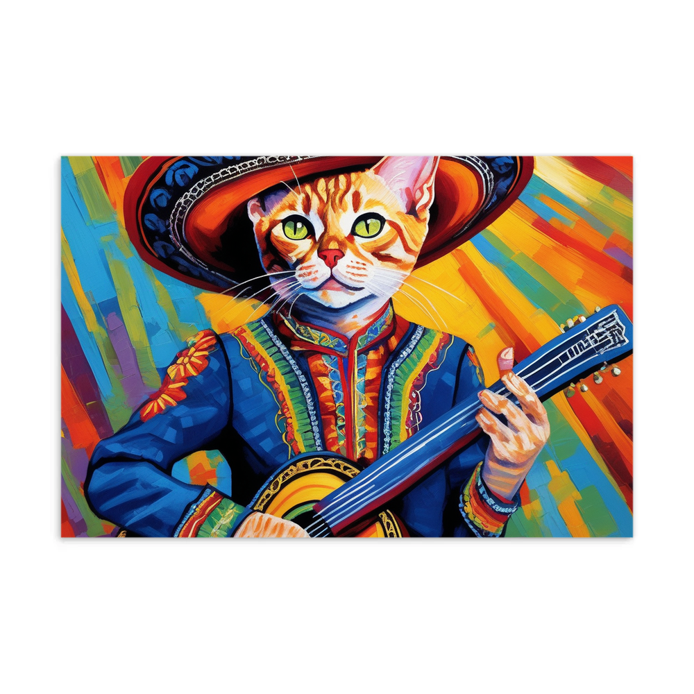 PugMug Custom Tabby Devon Rex Cat Postcard