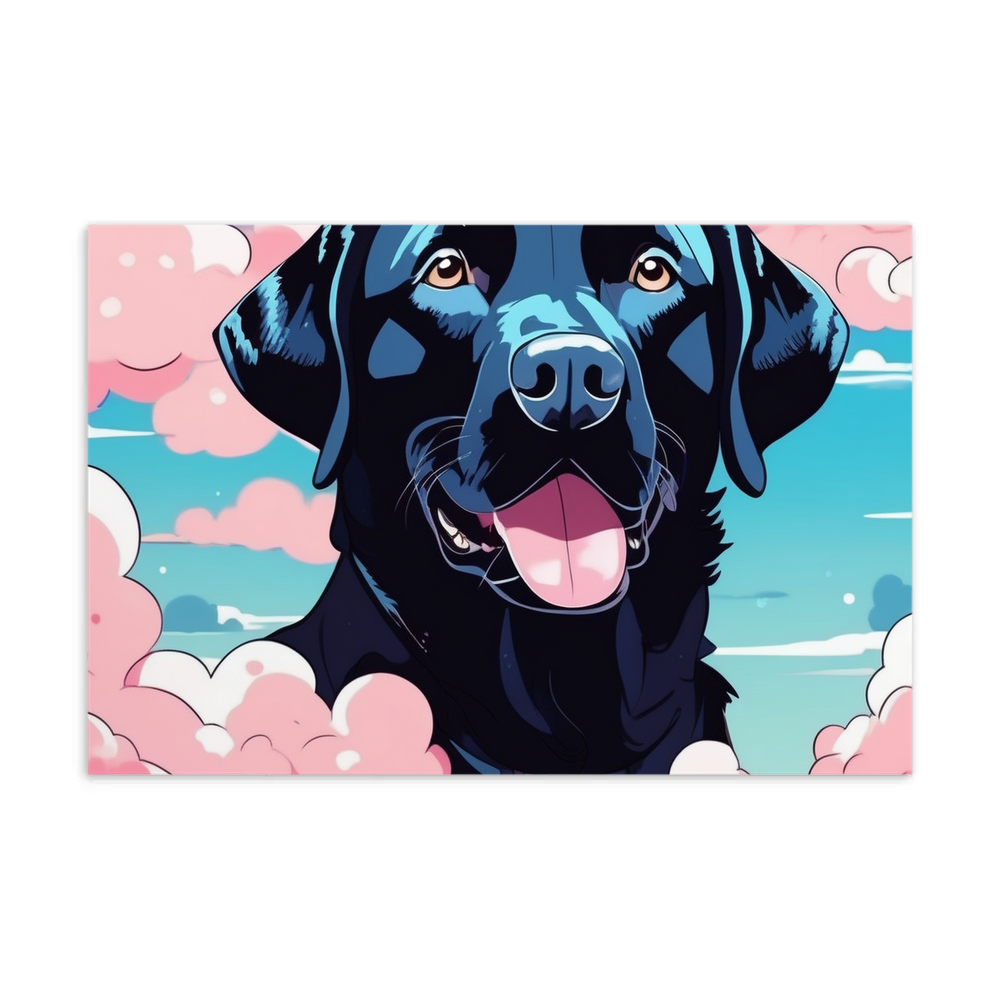 PugMug Custom Black Labrador Retriever Postcard