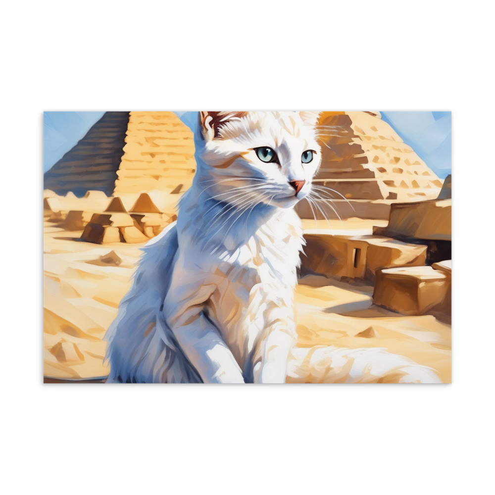 PugMug Custom White Companion Cat Postcard
