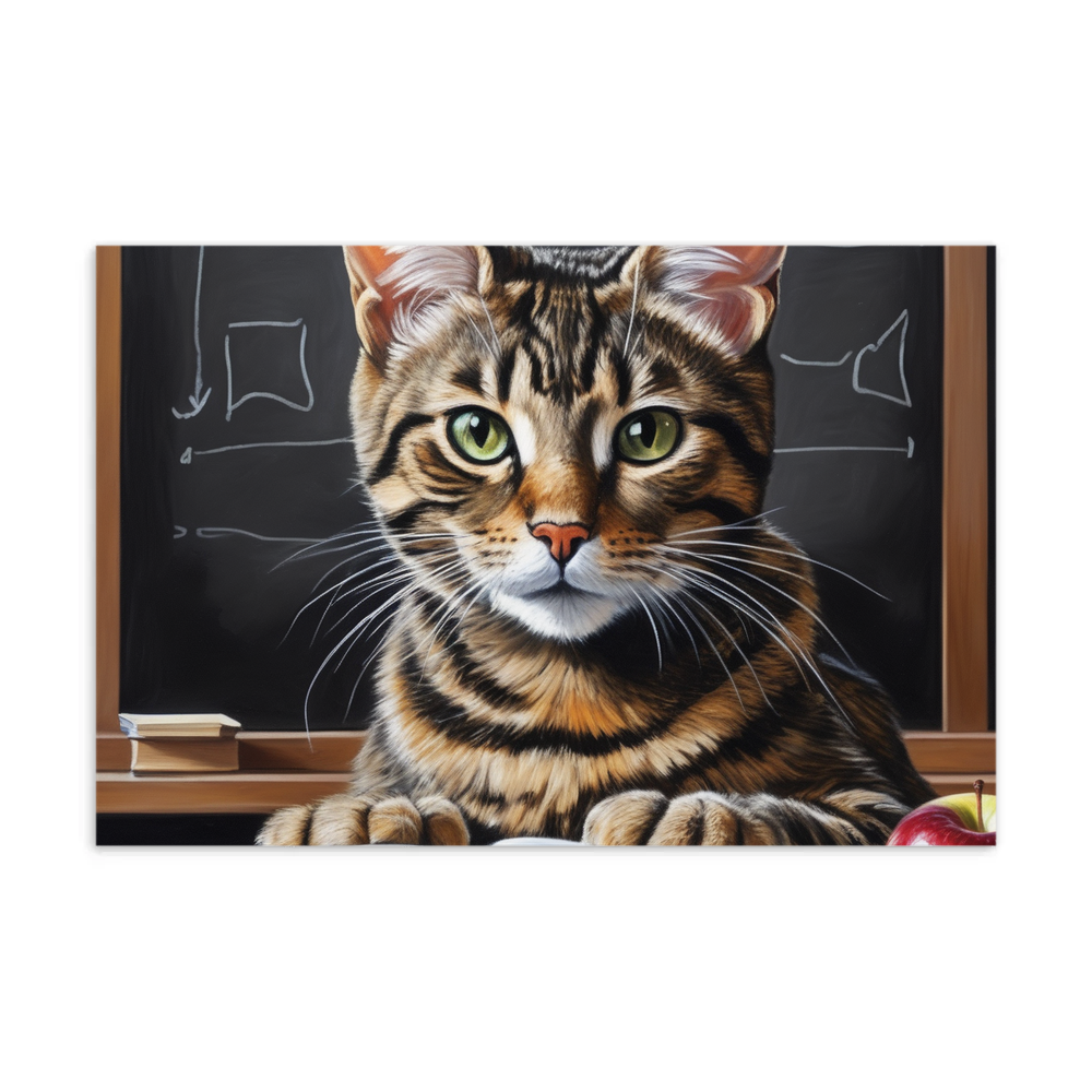 PugMug Custom Tabby Companion Cat Postcard