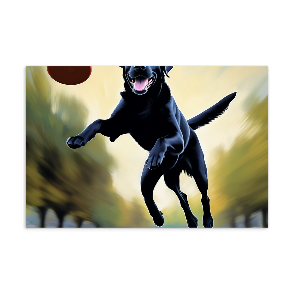 PugMug Custom Black Labrador Retriever Postcard