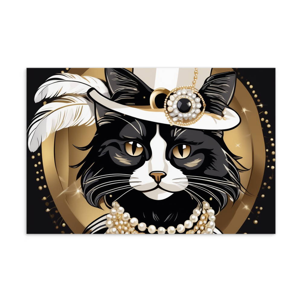 PugMug Custom Black Ragdoll Cat Postcard