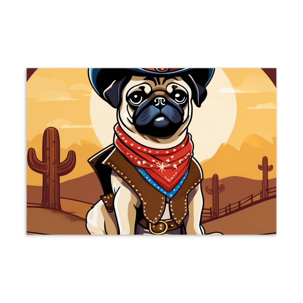 PugMug Custom Pug Postcard