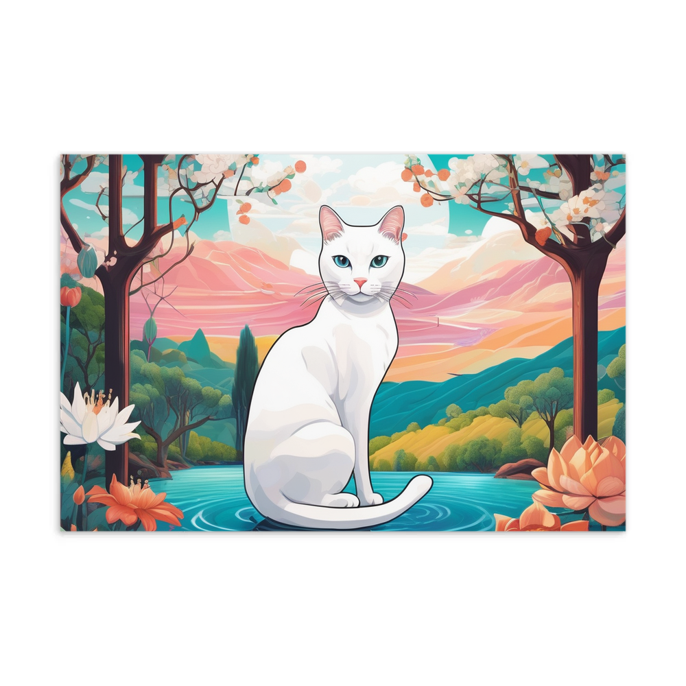 PugMug Custom White Companion Cat Postcard