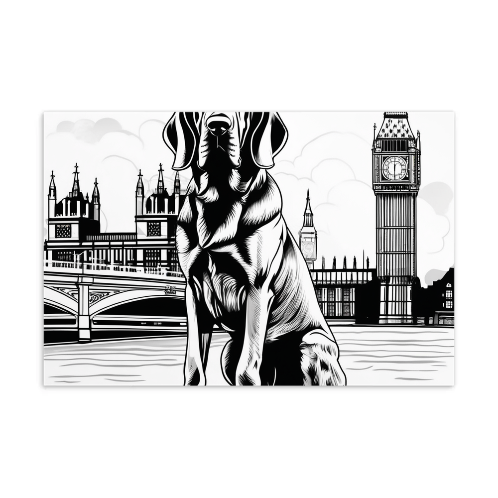 PugMug Custom Bloodhound Postcard