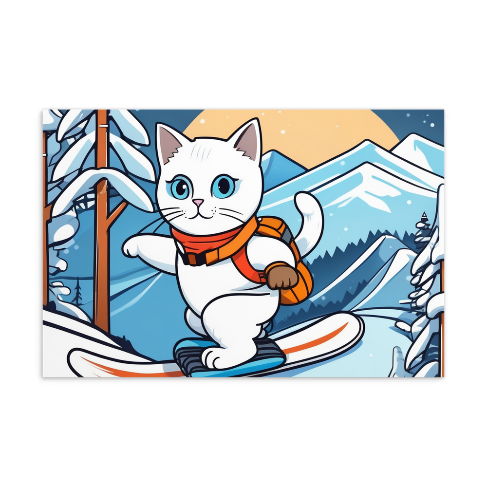 PugMug Custom White Companion Cat Postcard