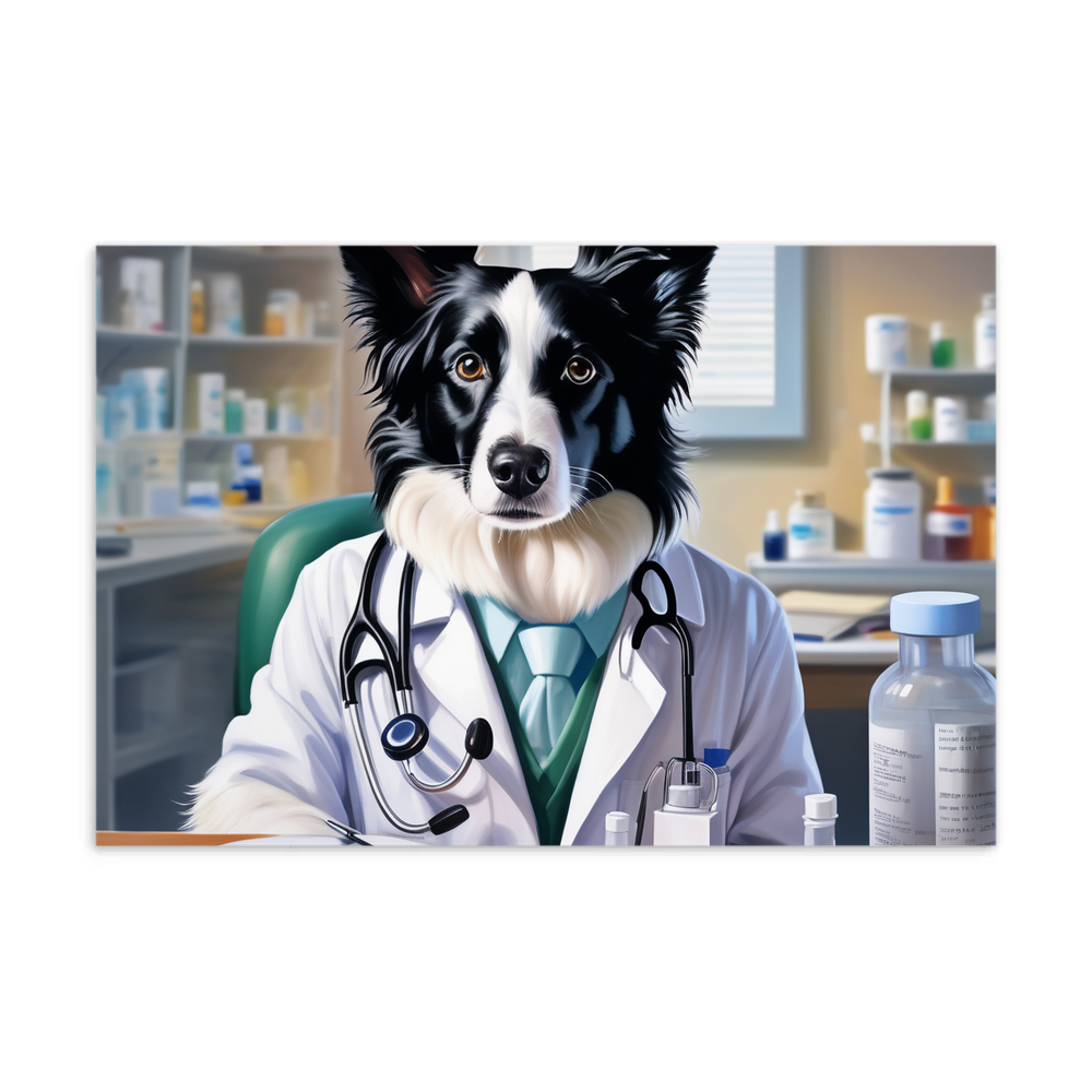 PugMug Custom Border Collie Postcard