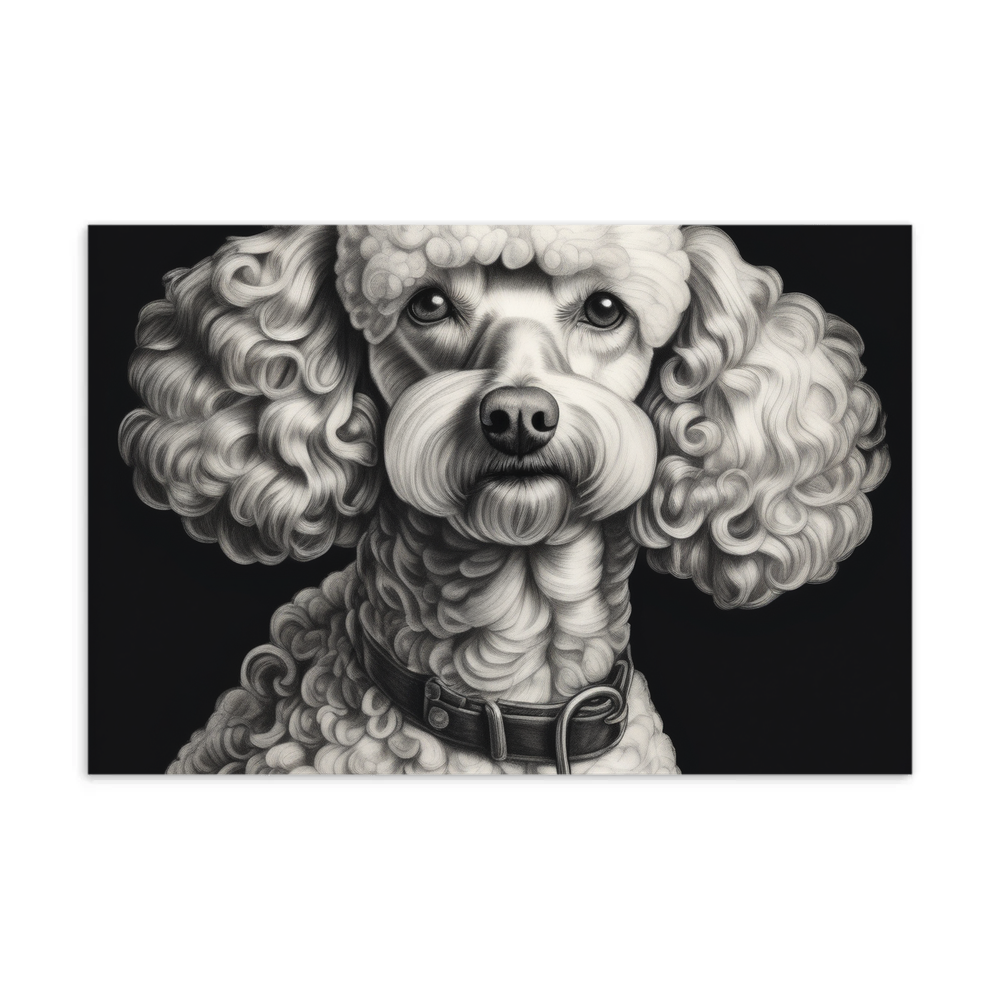 PugMug Custom White Poodle Postcard