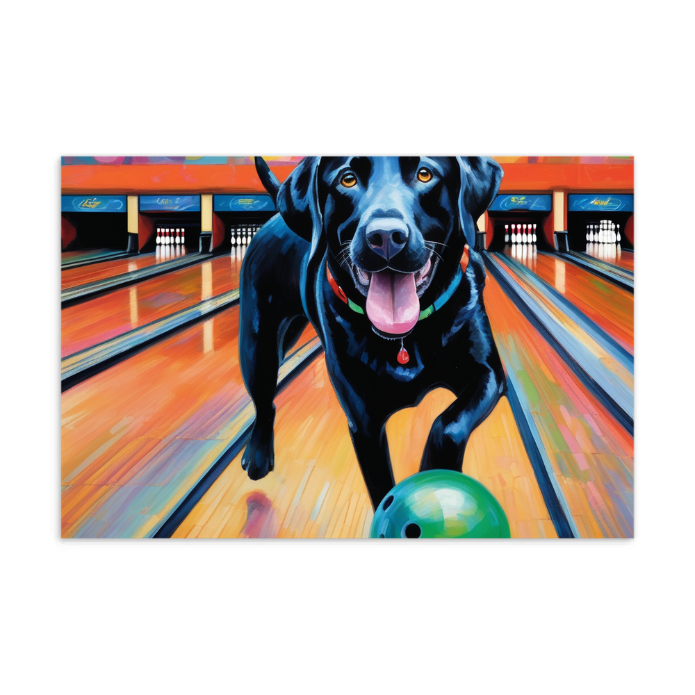 PugMug Custom Black Labrador Retriever Postcard