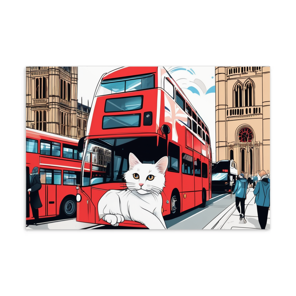 PugMug Custom White Companion Cat Postcard