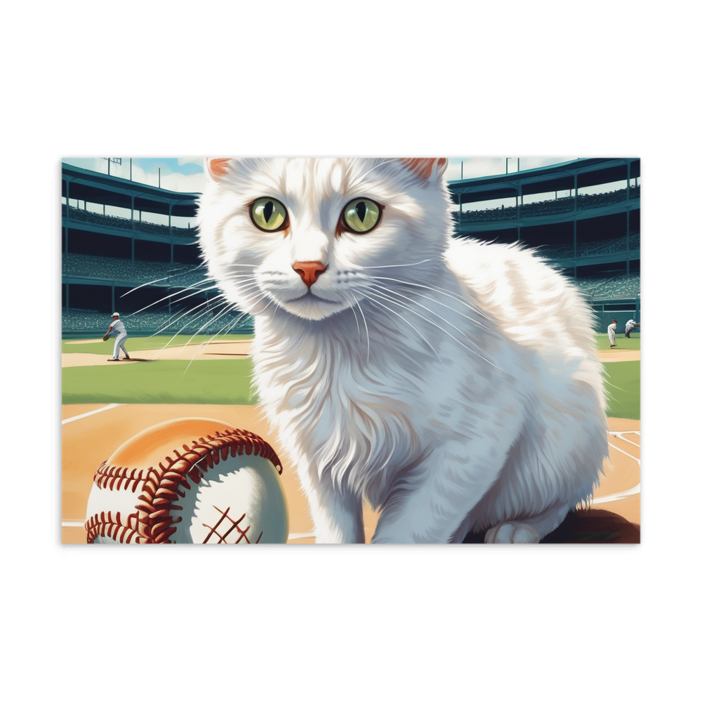 PugMug Custom White Companion Cat Postcard