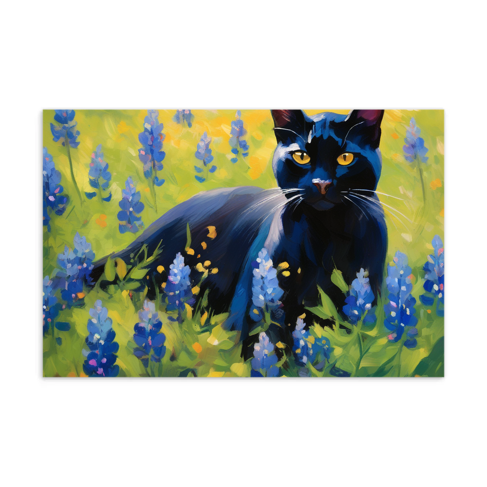 PugMug Custom Black Exotic Cat Postcard