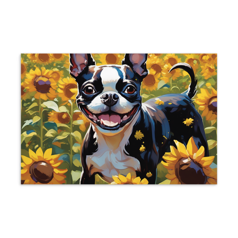 PugMug Custom Boston Terrier Postcard
