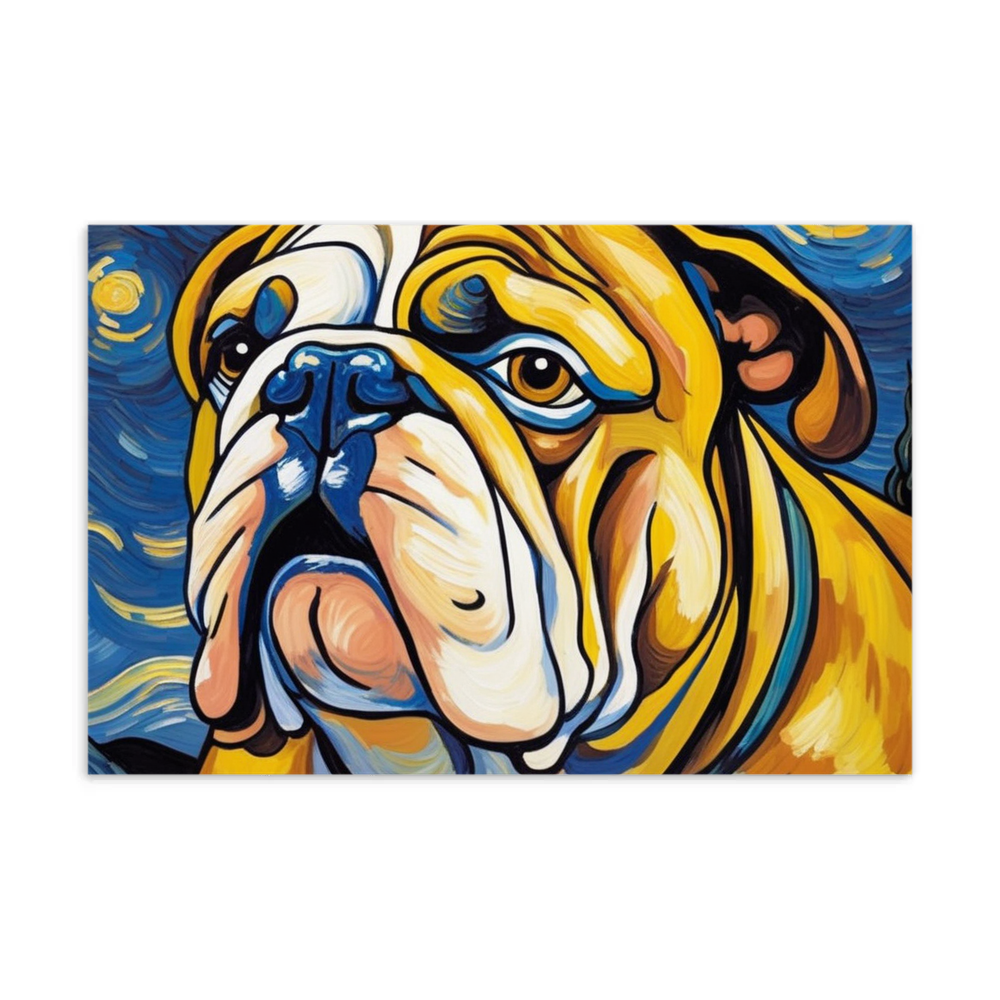 PugMug Custom Bulldog Postcard