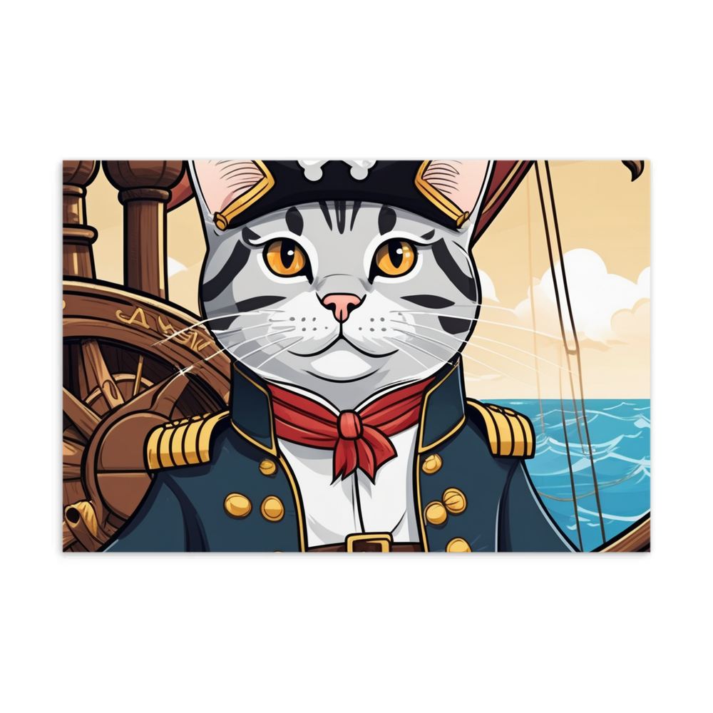 PugMug Custom Tabby American Shorthair Cat Postcard