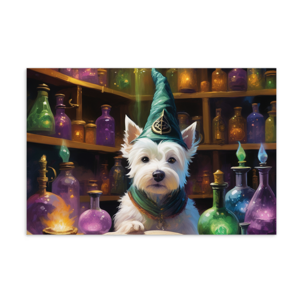 PugMug Custom West Highland White Terrier Postcard