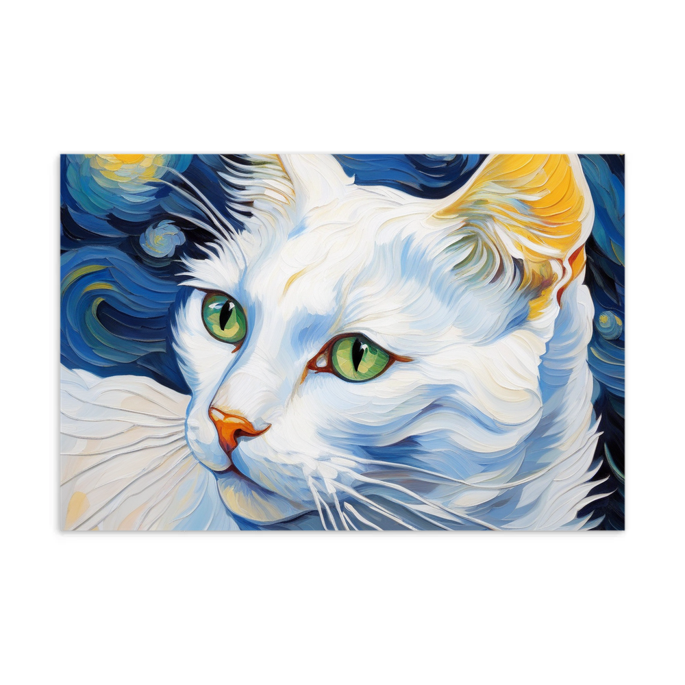 PugMug Custom White Companion Cat Postcard