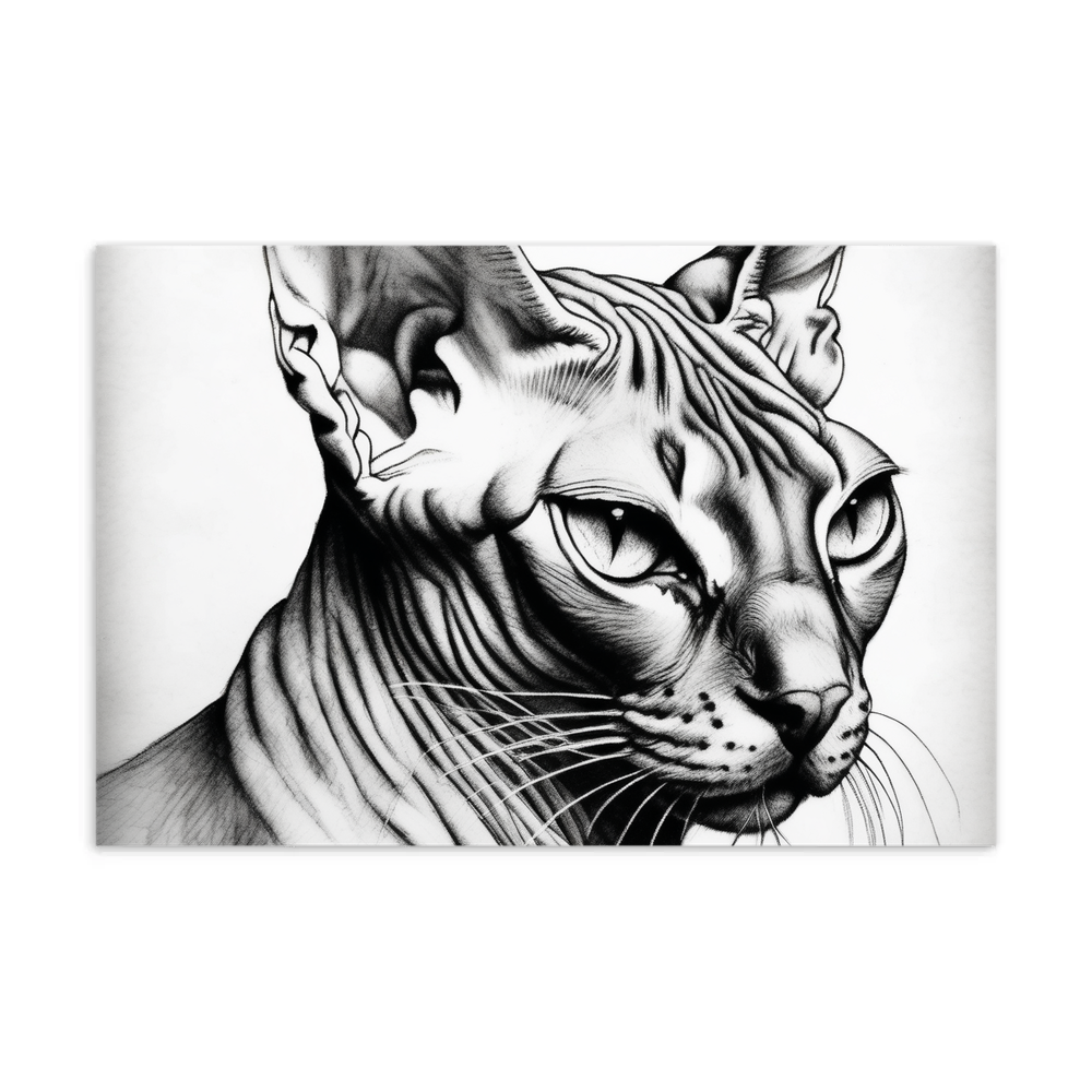 PugMug Custom Tabby Sphynx Cat Postcard