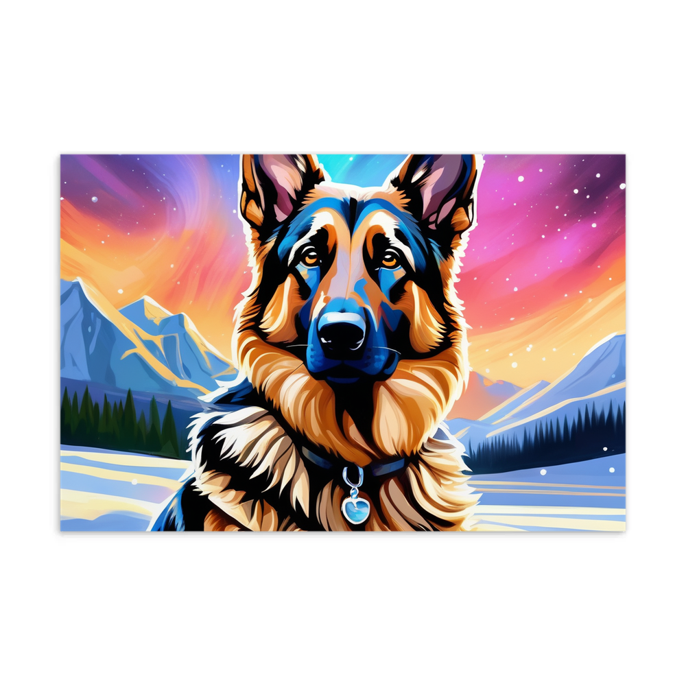 PugMug Custom German Shepherd Dog Postcard