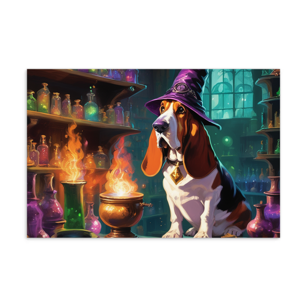 PugMug Custom Basset Hound Postcard