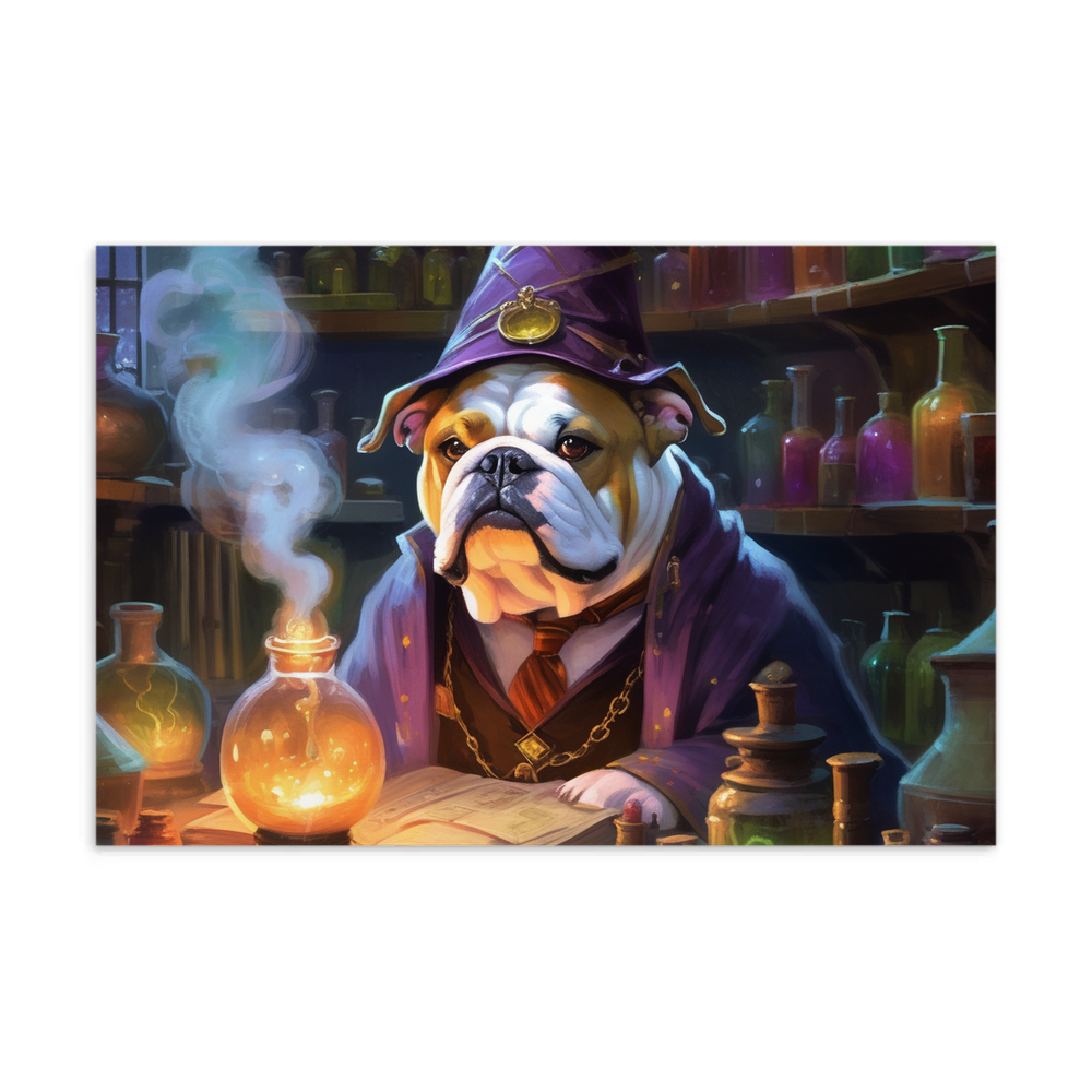 PugMug Custom Bulldog Postcard