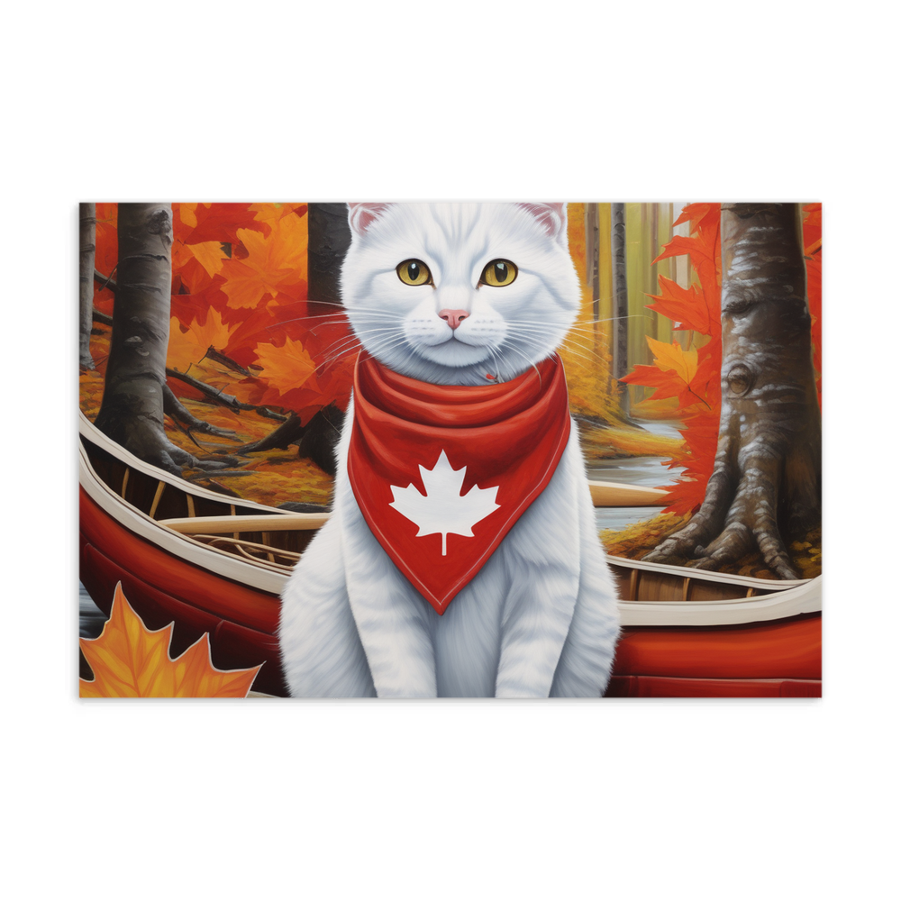 PugMug Custom White Companion Cat Postcard