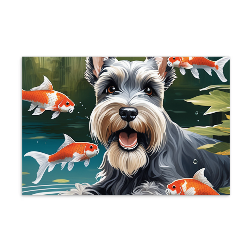 PugMug Custom Miniature Schnauzer Postcard