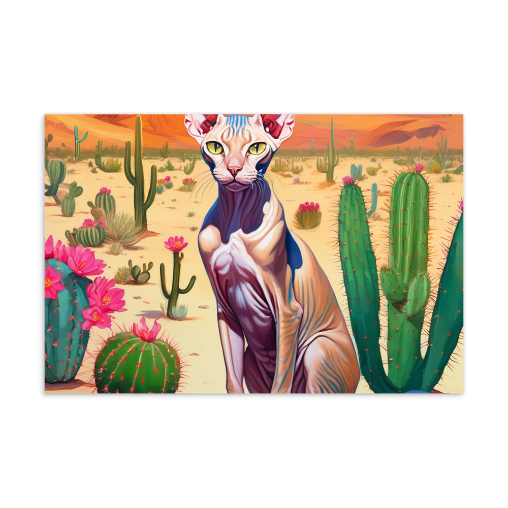 PugMug Custom Tabby Sphynx Cat Postcard