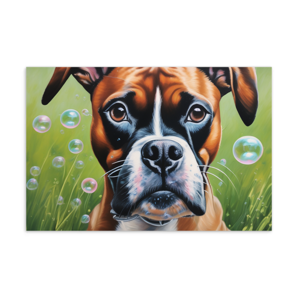 PugMug Custom Boxer Dog Postcard