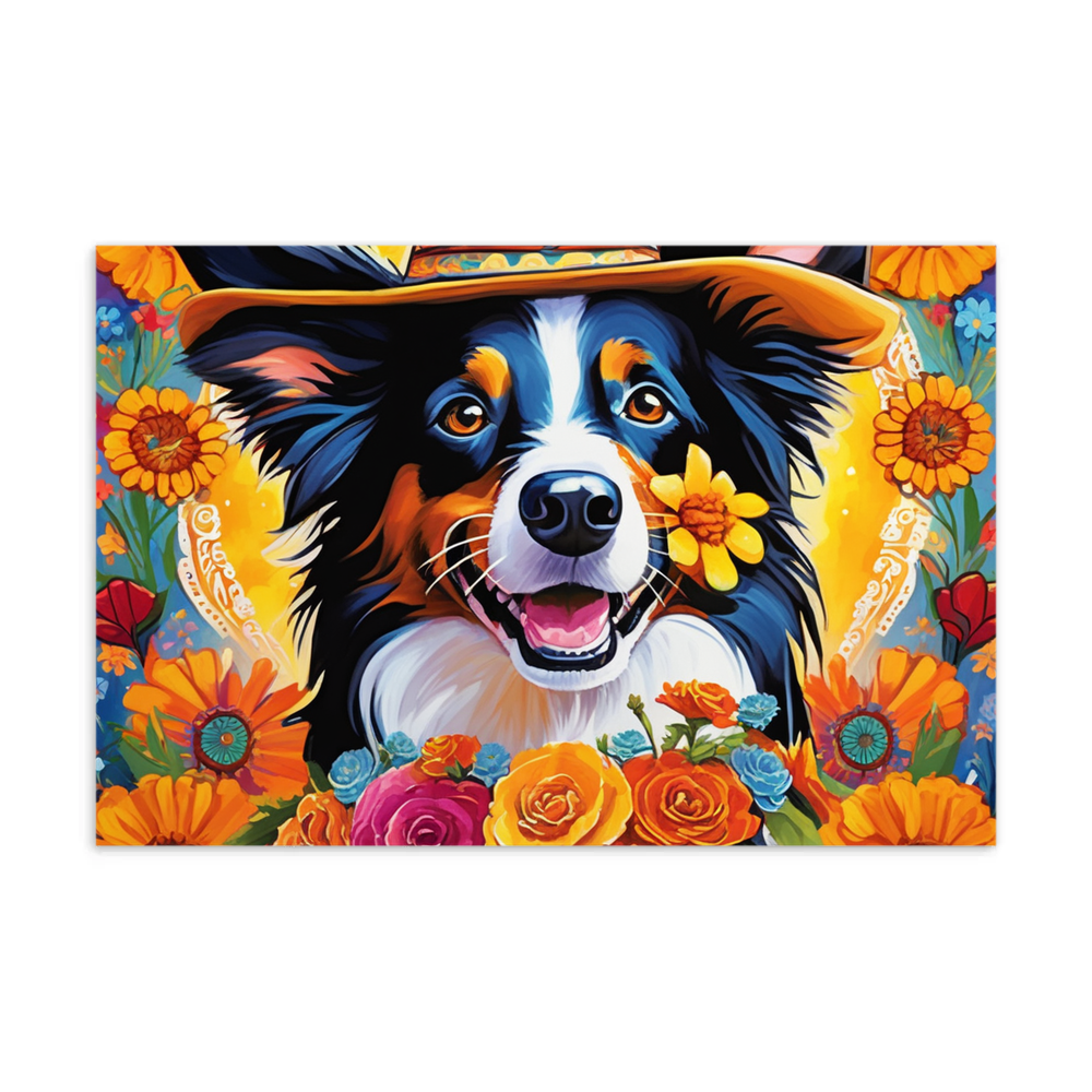 PugMug Custom Border Collie Postcard