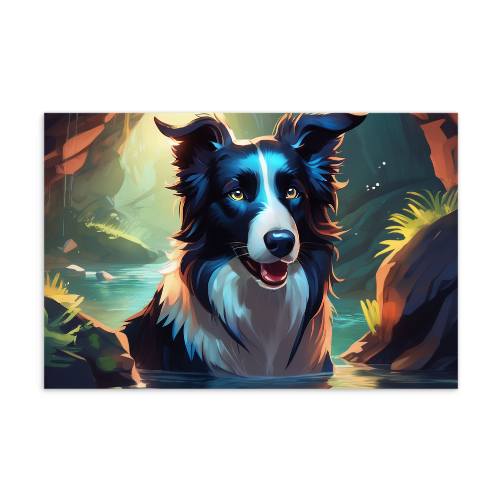 PugMug Custom Border Collie Postcard