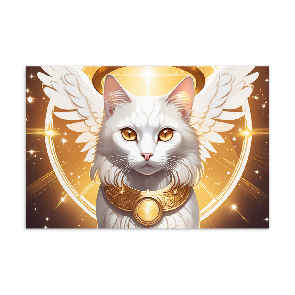 PugMug Custom White Companion Cat Postcard