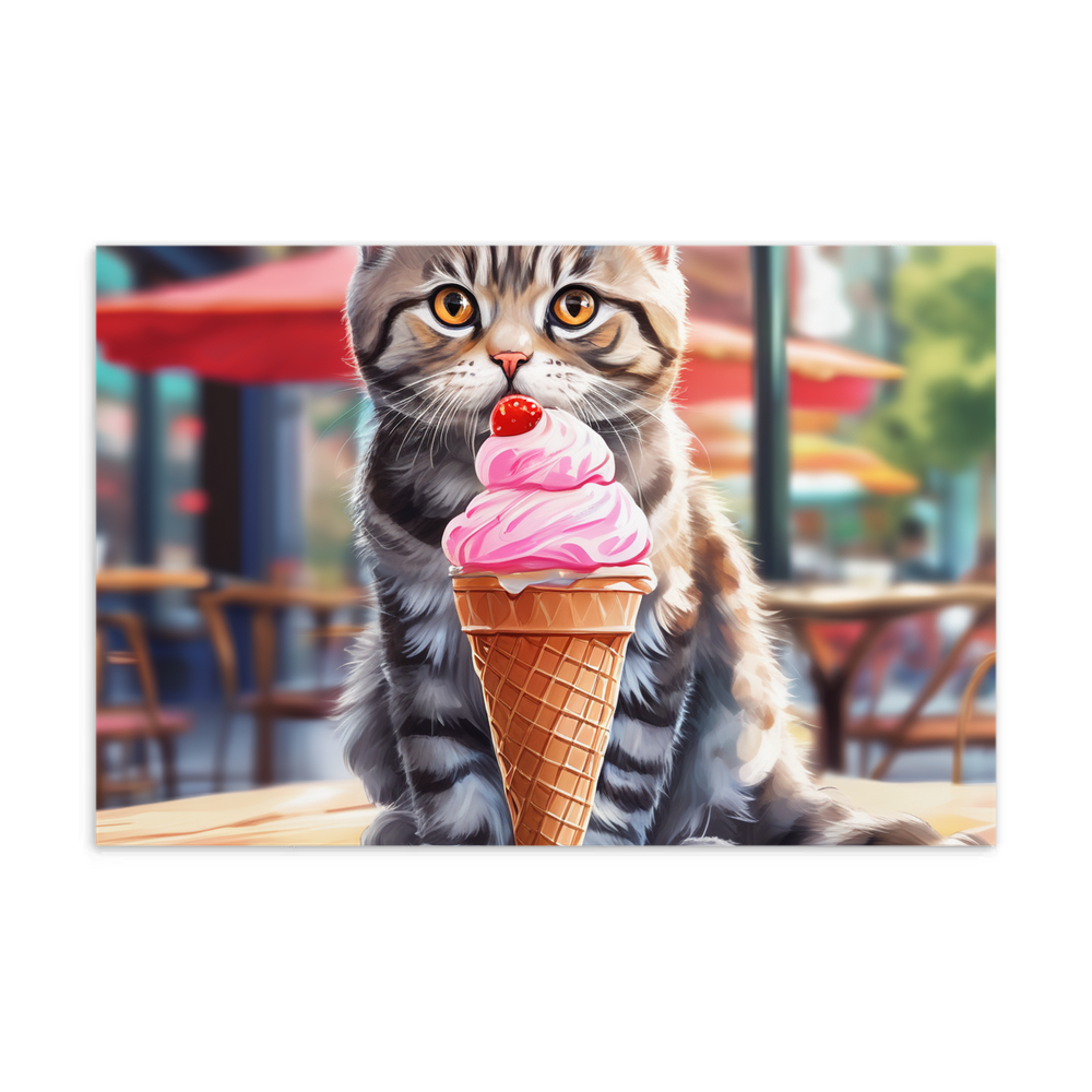 PugMug Custom Tabby Scottish Fold Cat Postcard