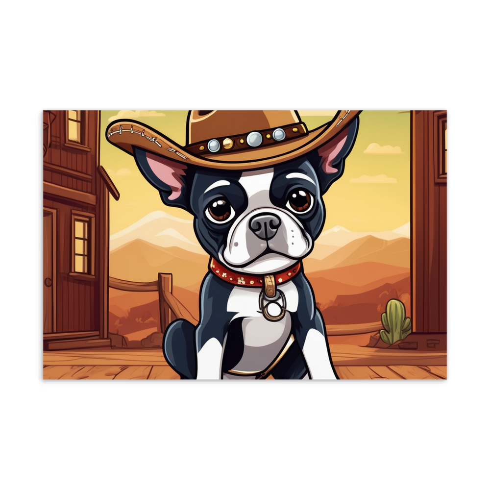 PugMug Custom Boston Terrier Postcard