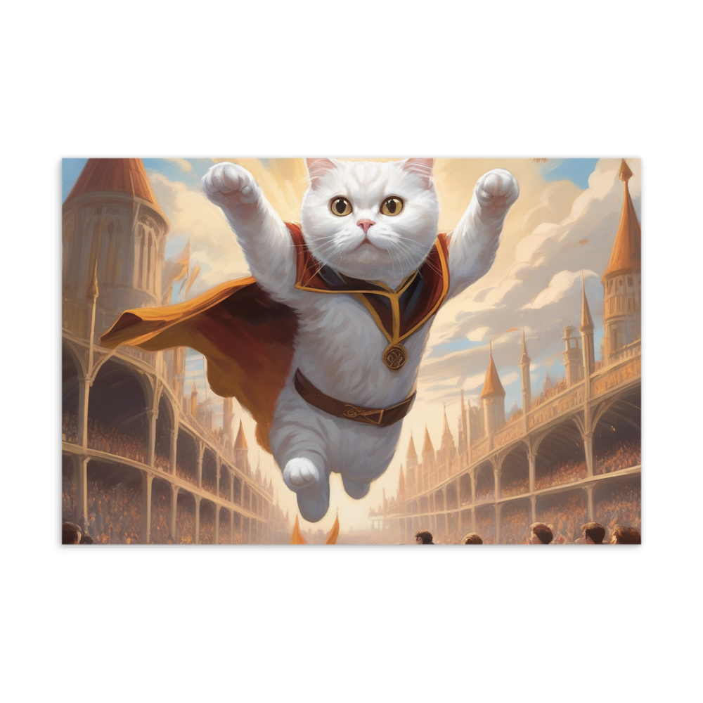 PugMug Custom White Scottish Fold Cat Postcard