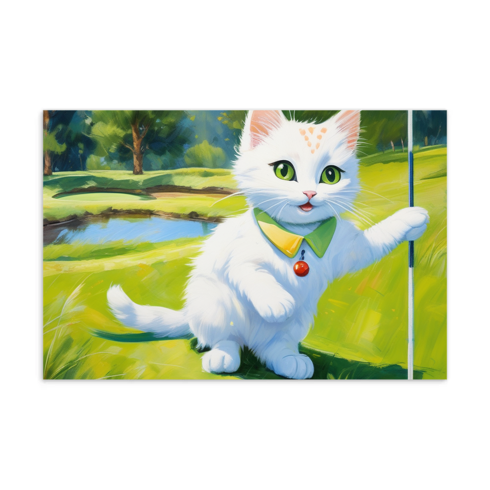PugMug Custom White Companion Cat Postcard