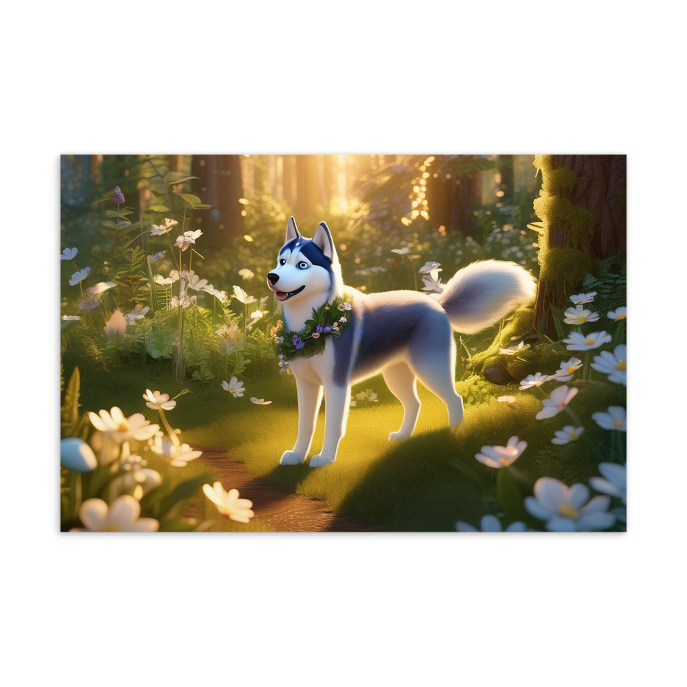 PugMug Custom Siberian Husky Postcard