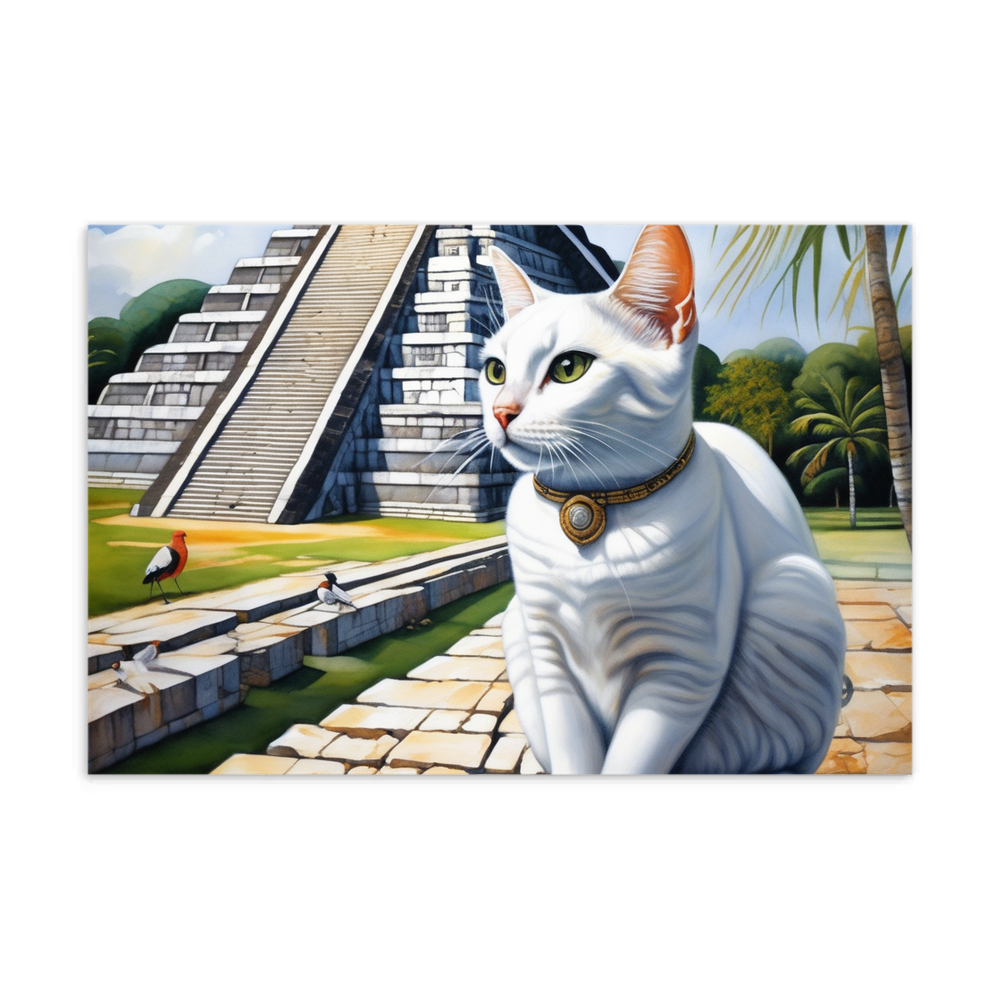 PugMug Custom White Companion Cat Postcard