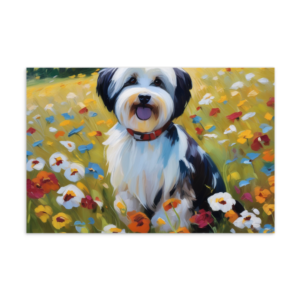 PugMug Custom Black-and-white Havanese Dog Postcard