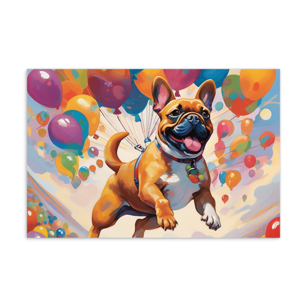 PugMug Custom Tan French Bulldog Postcard