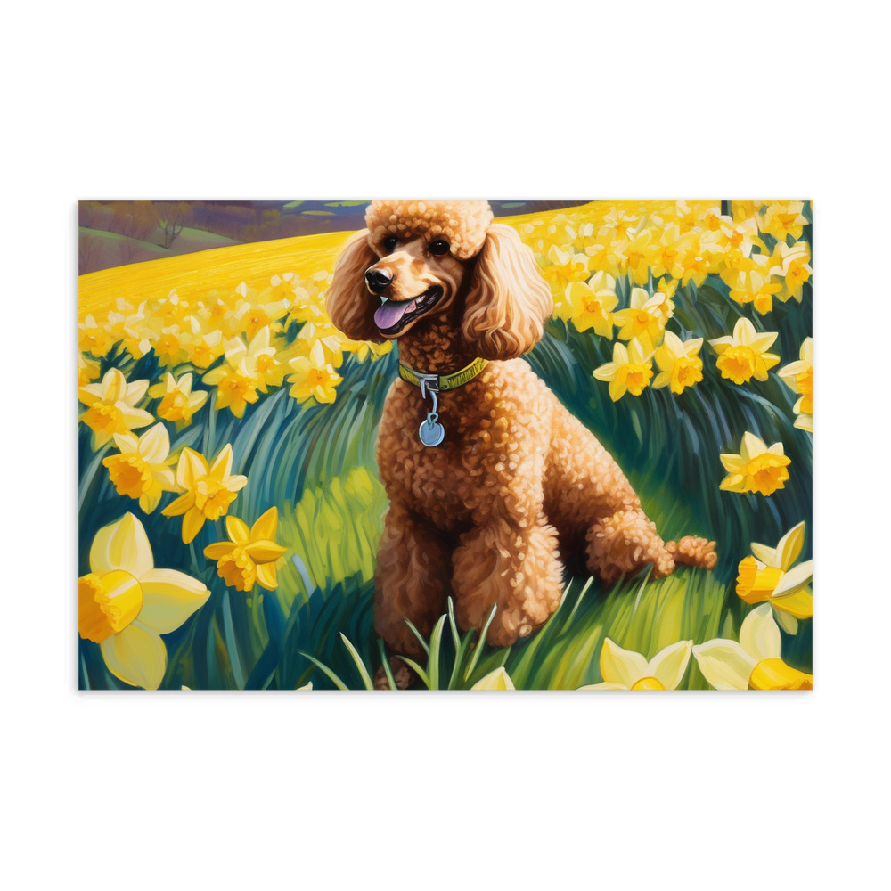 PugMug Custom Tan Poodle Postcard