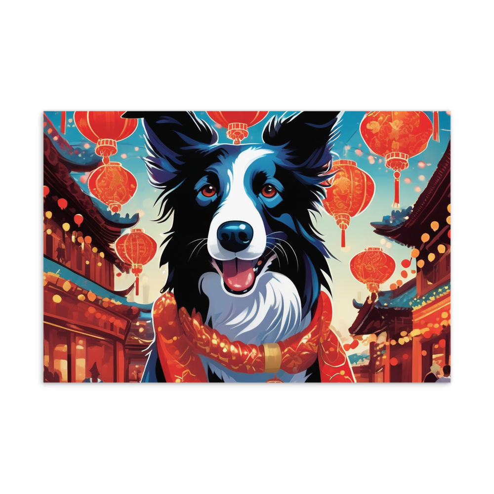 PugMug Custom Border Collie Postcard