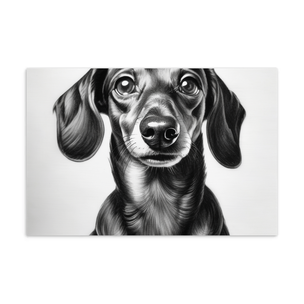 PugMug Custom Black Dachshund Postcard