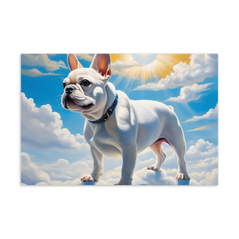 PugMug Custom White French Bulldog Postcard