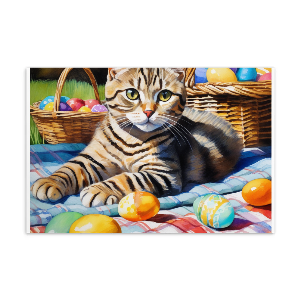 PugMug Custom Tabby Scottish Fold Cat Postcard