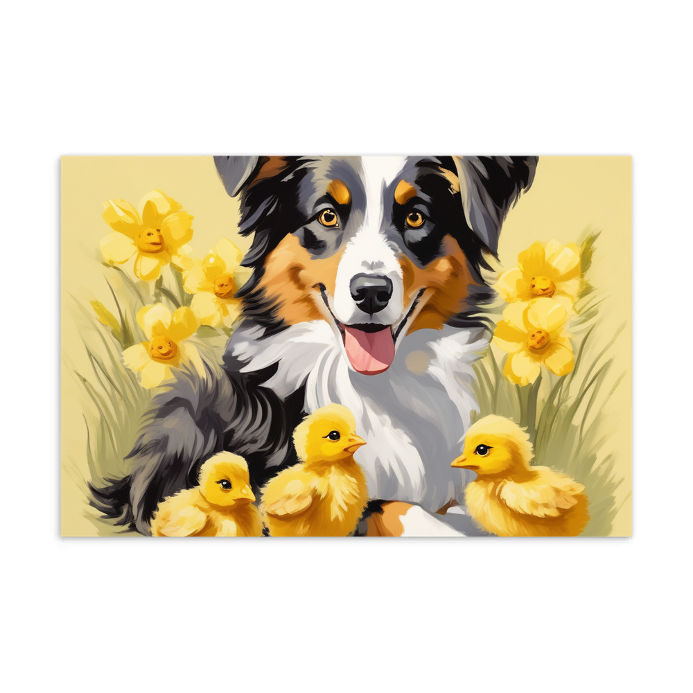 PugMug Custom Australian Shepherd Dog Postcard