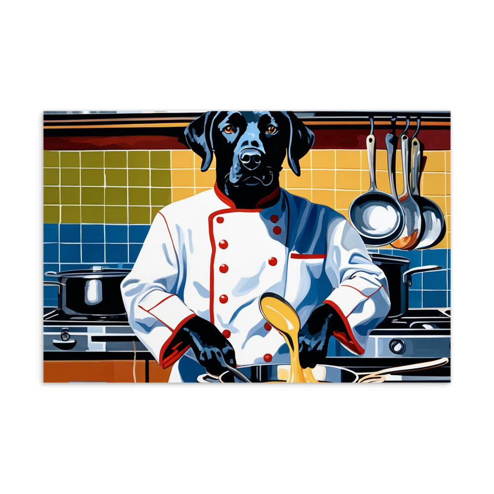 PugMug Custom Black Labrador Retriever Postcard