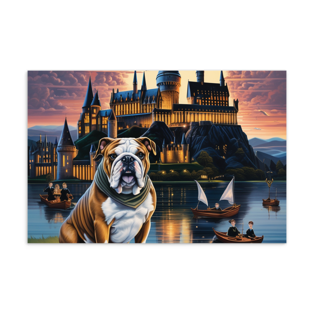 PugMug Custom Bulldog Postcard