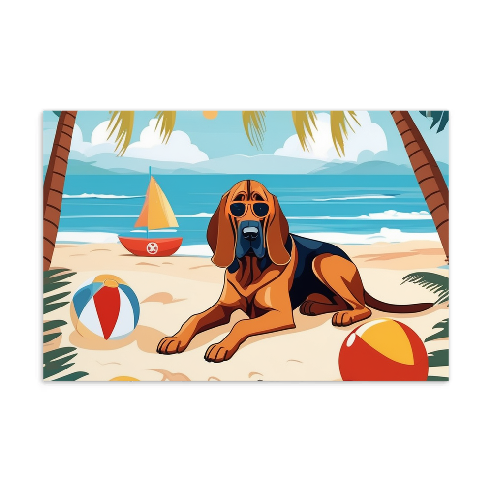 PugMug Custom Bloodhound Postcard