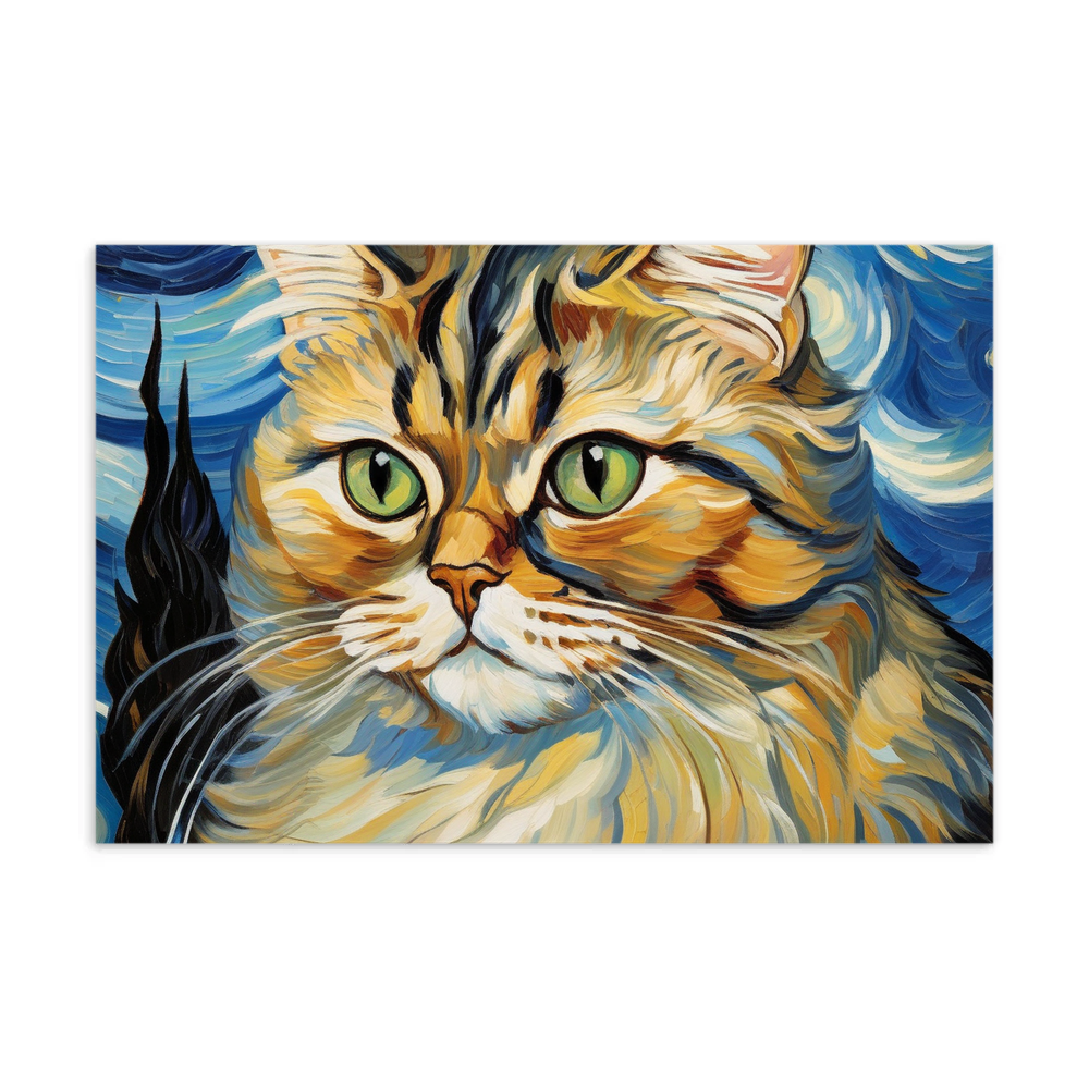 PugMug Custom Tabby Persian Cat Postcard
